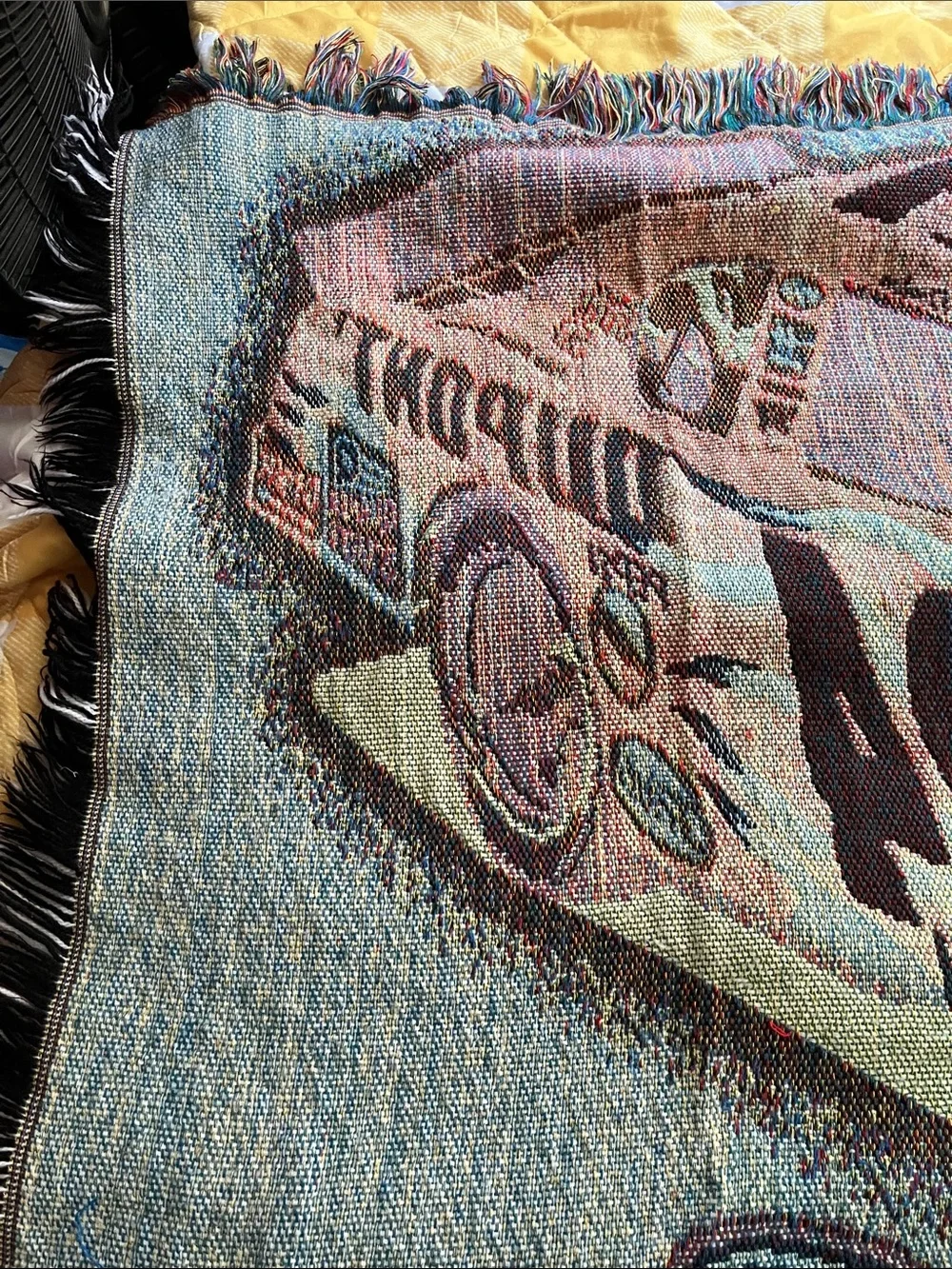 Vintage NASCAR Jeff Gordon #24 DuPont Graphic Tapestry/Throw Blanket
